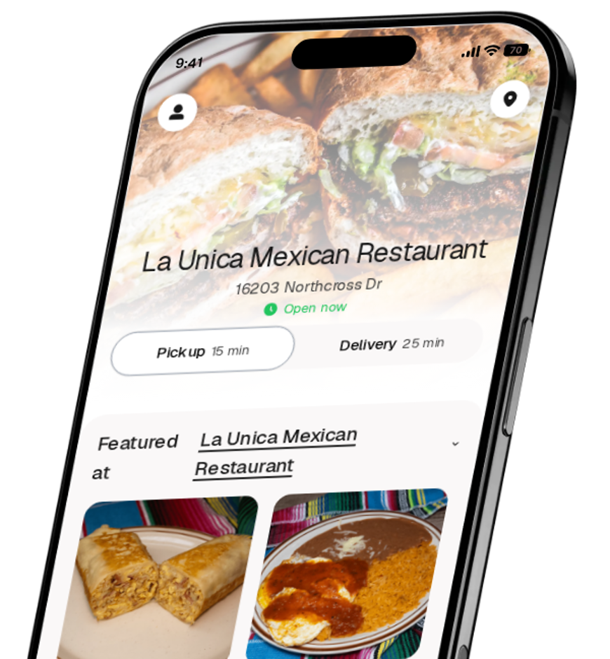 La Unica Mexican Restaurant app preview