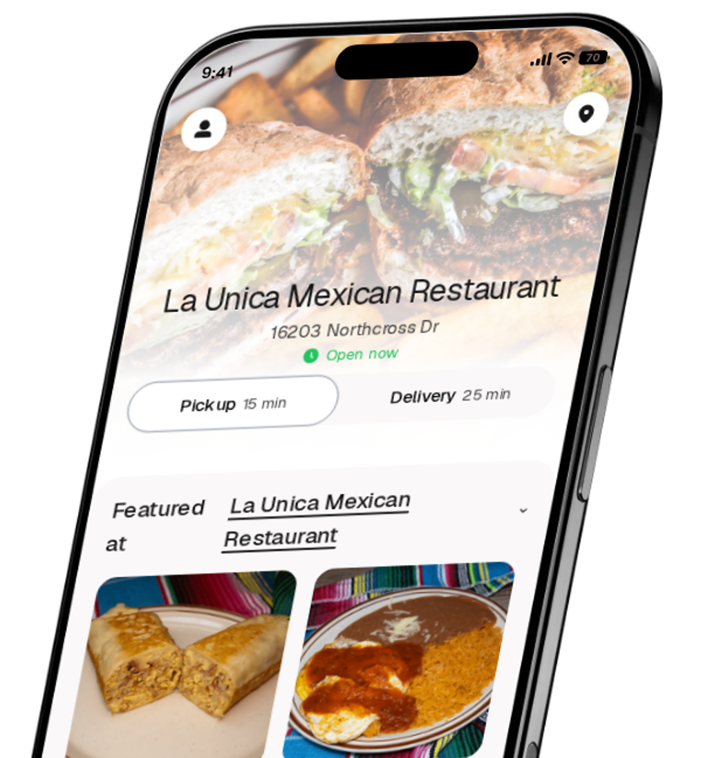 La Unica Mexican Restaurant app preview