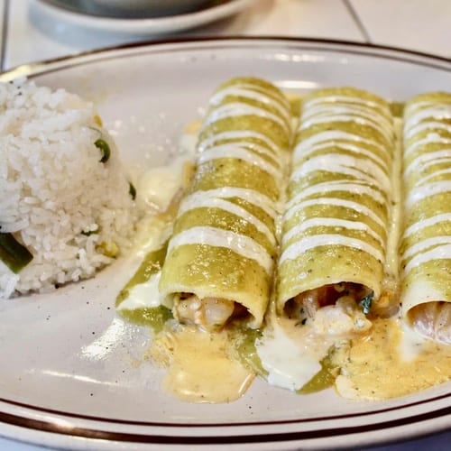 Enchiladas Acapulco.