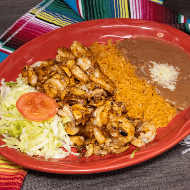 Camarones Con Champiñones.