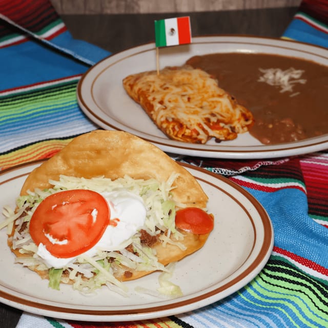 12. Real Chalupa, Real Chile Relleno & Beans.