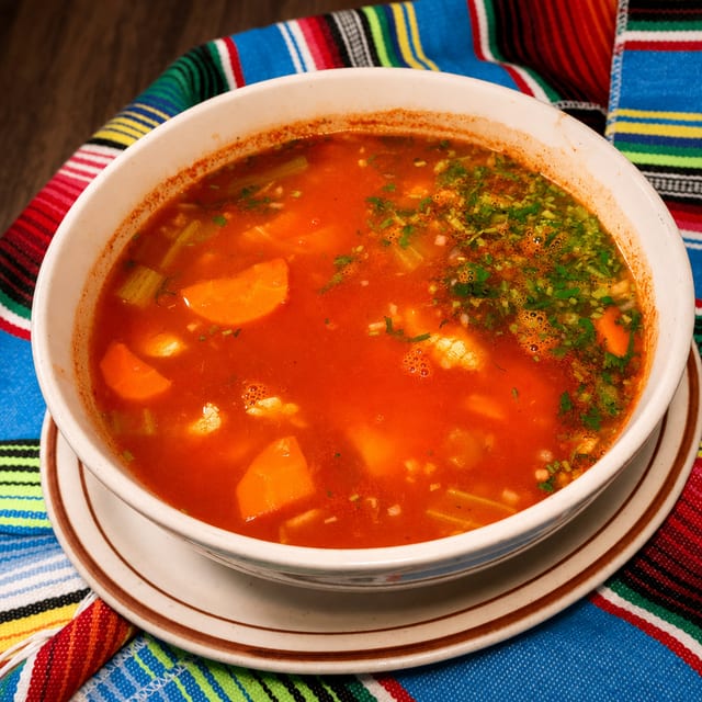 Shrimp, Fish and Octopus Soup.