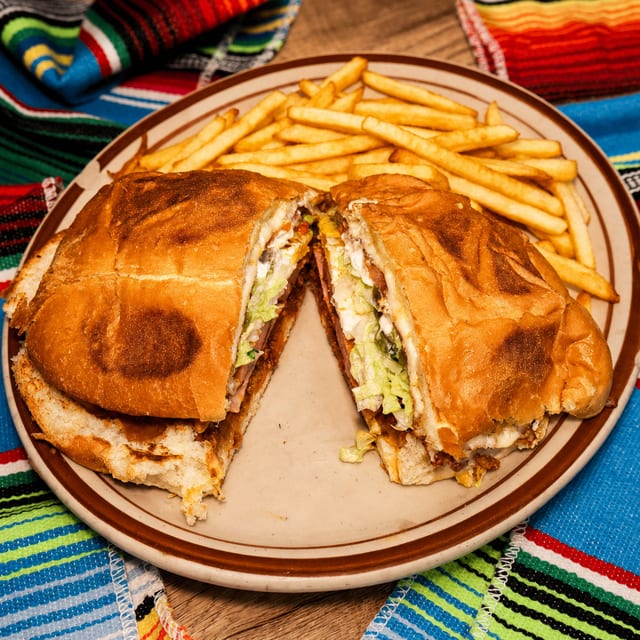 Cubana Torta | Mexican Sausage, Ham & Eggs.