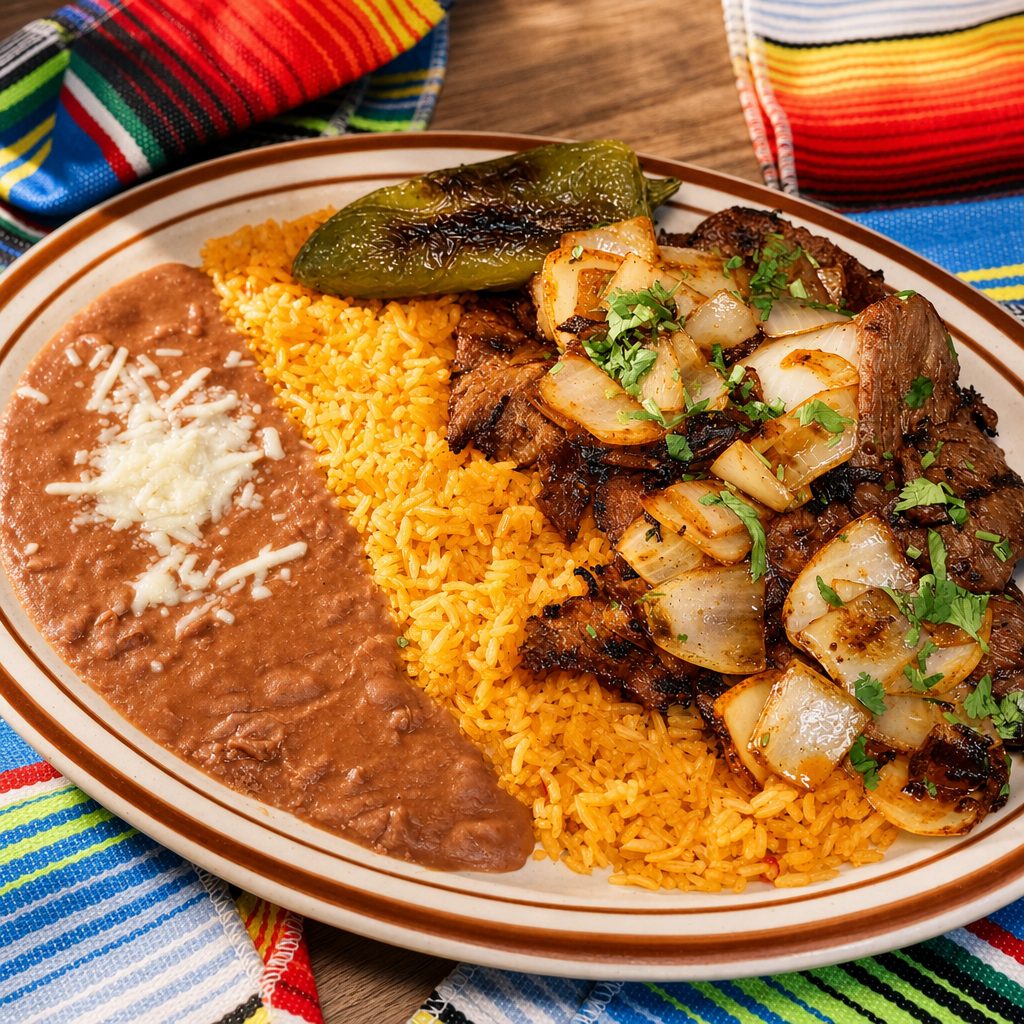Carne Enchebollada | Skirt Steak with Onions.