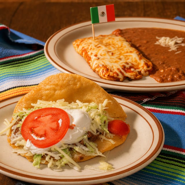 12. Real Chalupa, Real Chile Relleno & Beans.
