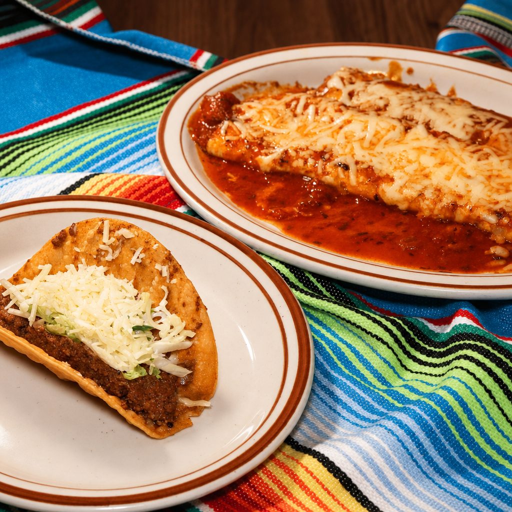 11. Beef Burrito, Taco & Enchilada.