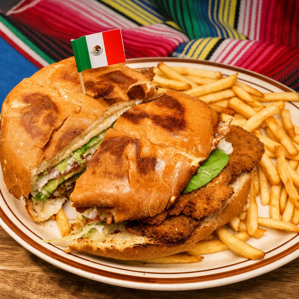 Milaneza De Pollo Torta | Breaded Chicken.