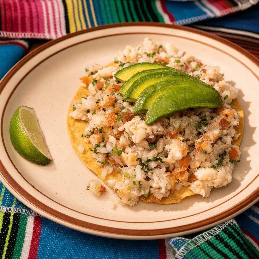 Tostada De Ceviche.
