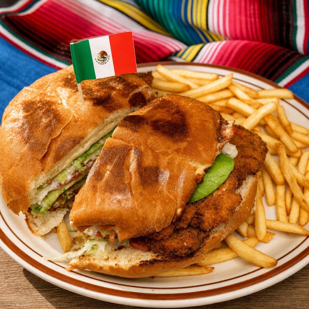 Milaneza De Pollo Torta | Breaded Chicken.