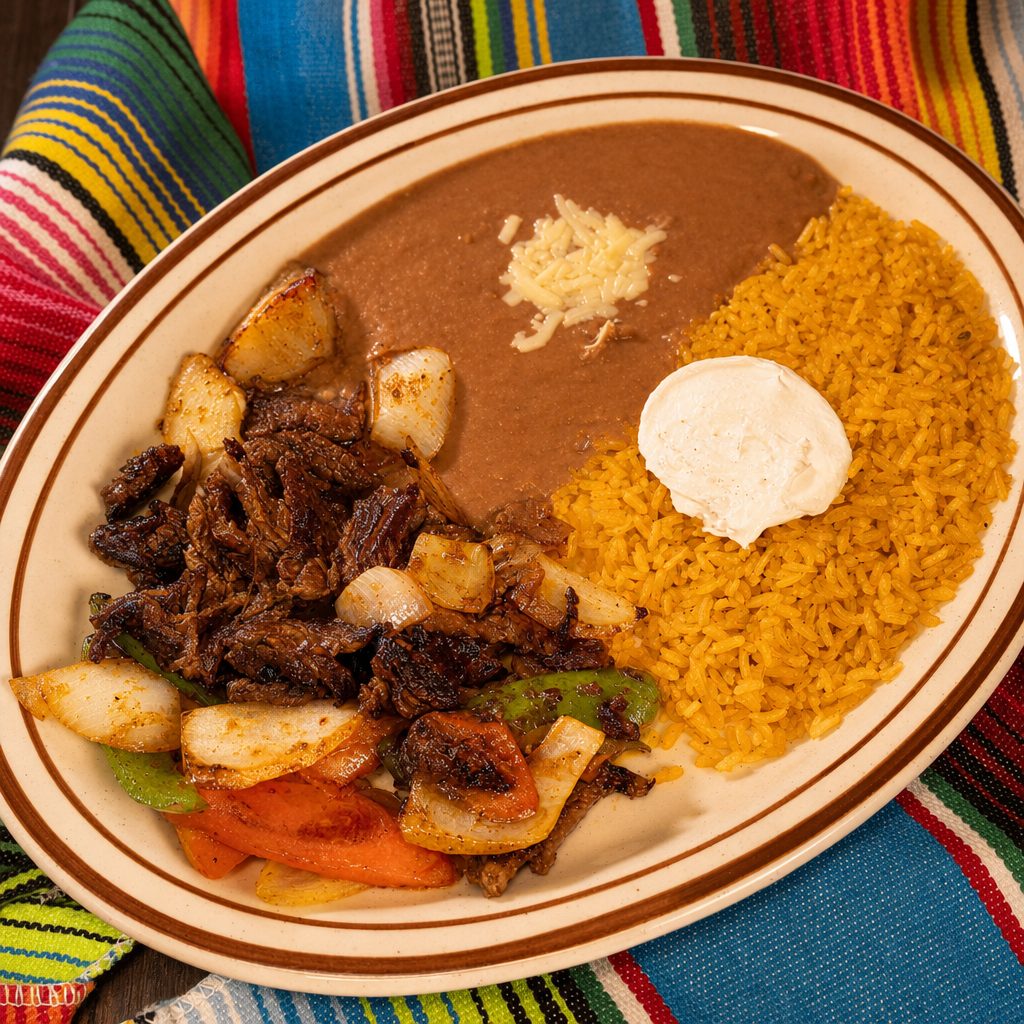 Lunch Steak Fajitas.