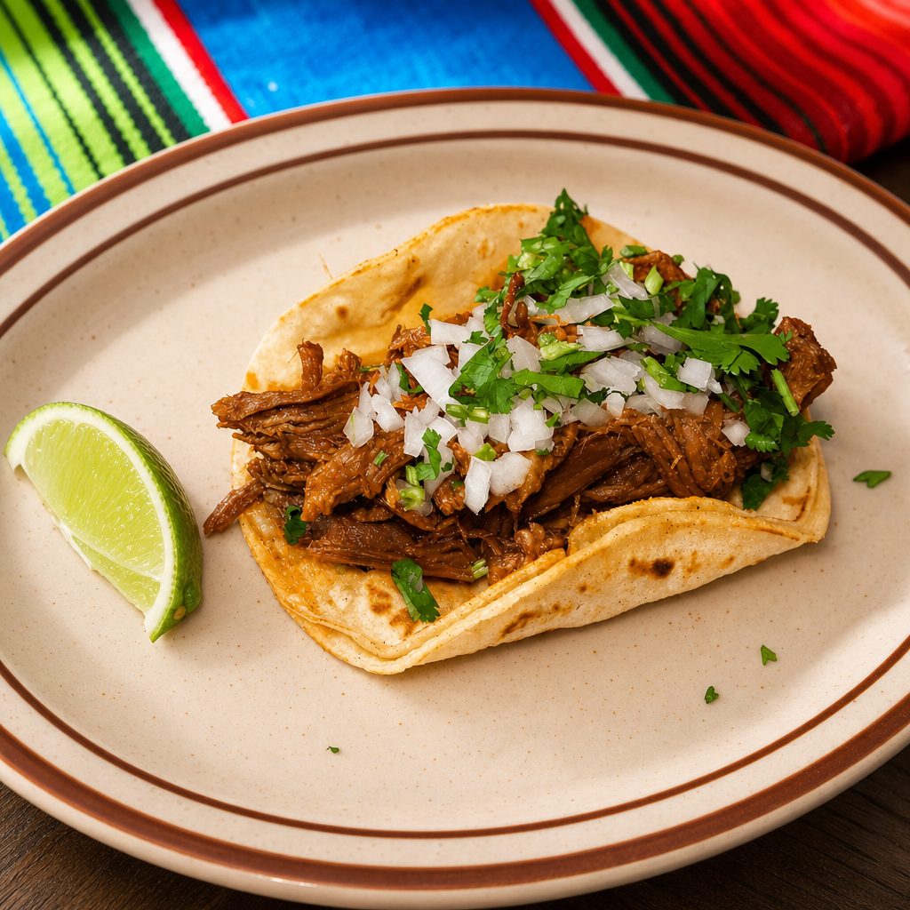 Barbacoa Taco | Soft Shredded Beef.