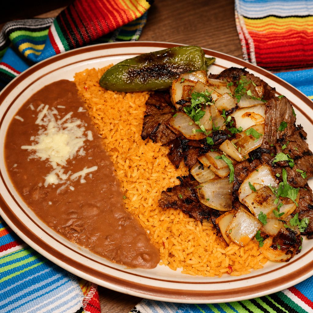 Carne Enchebollada | Skirt Steak with Onions.