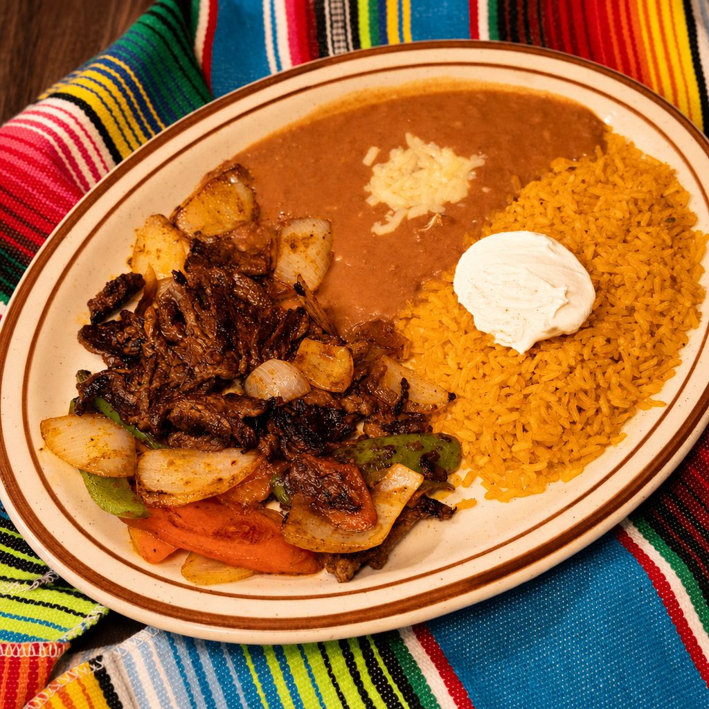 Lunch Steak Fajitas.