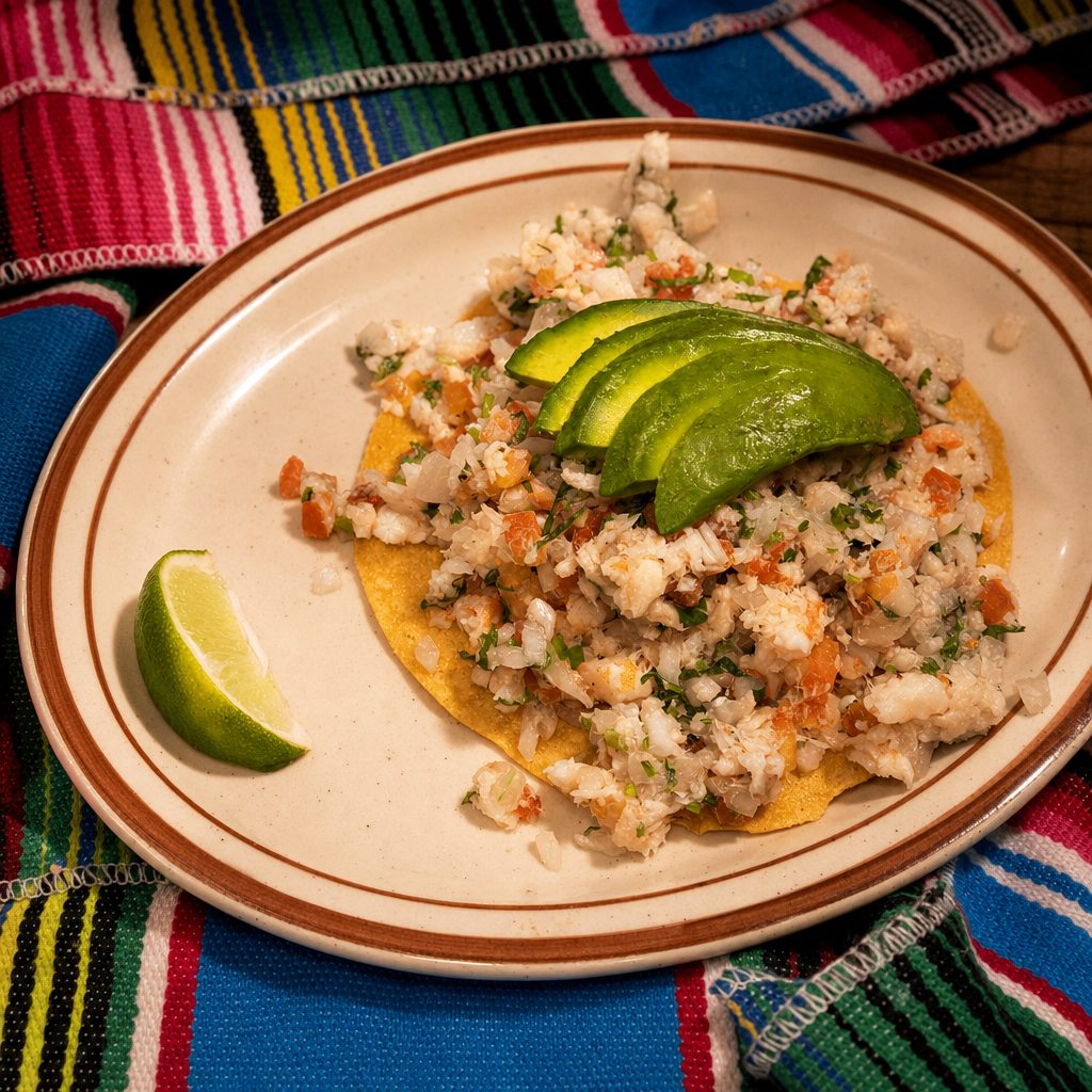 Tostada De Ceviche.