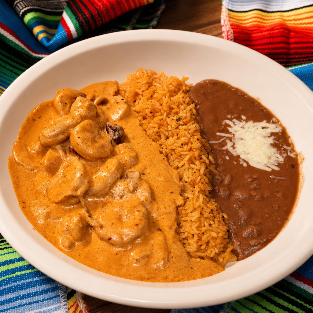 Camarones al Chipotle.