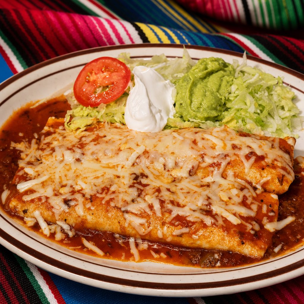 Burritos Deluxe Dinner.