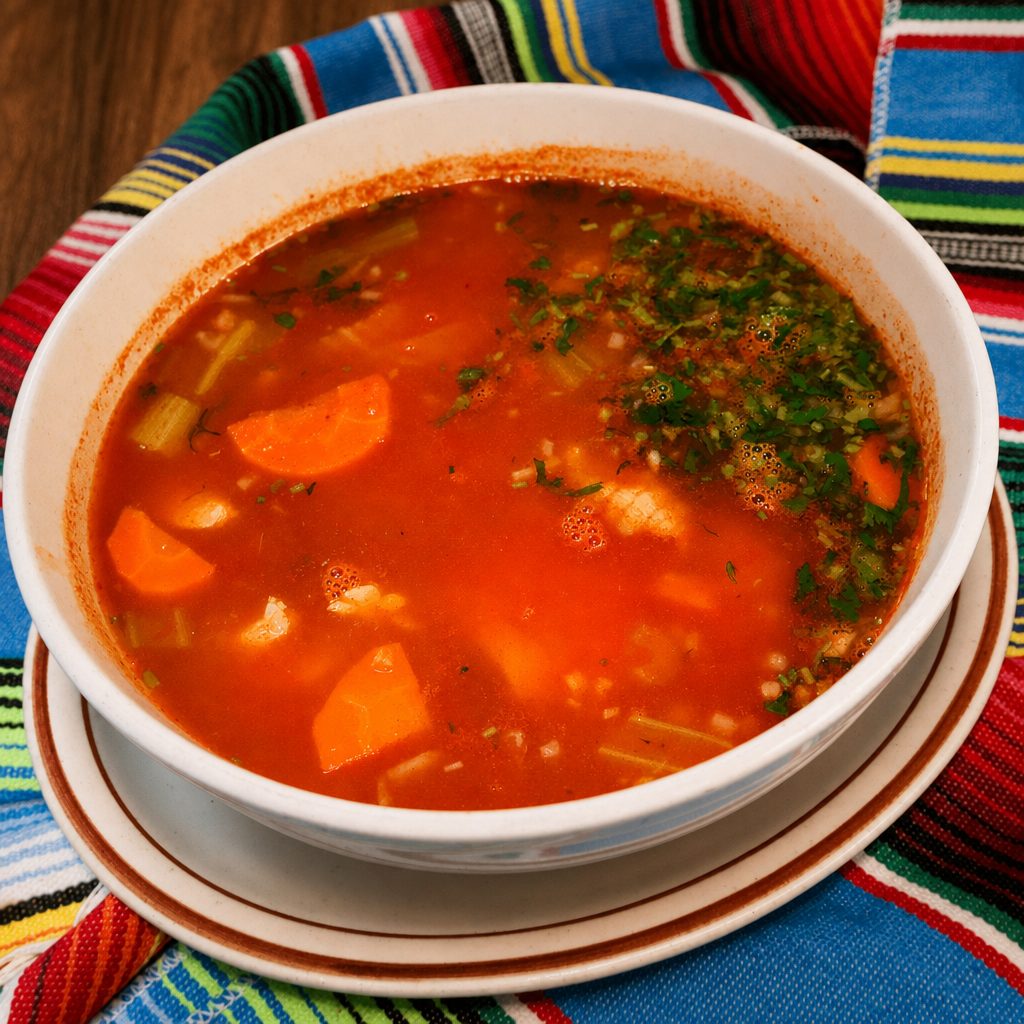 Shrimp, Fish and Octopus Soup.