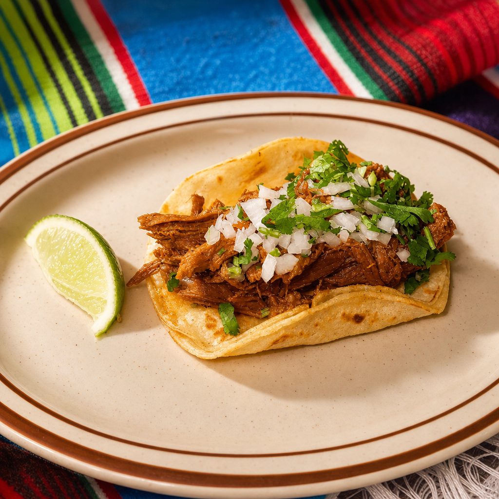 Barbacoa Taco | Soft Shredded Beef.