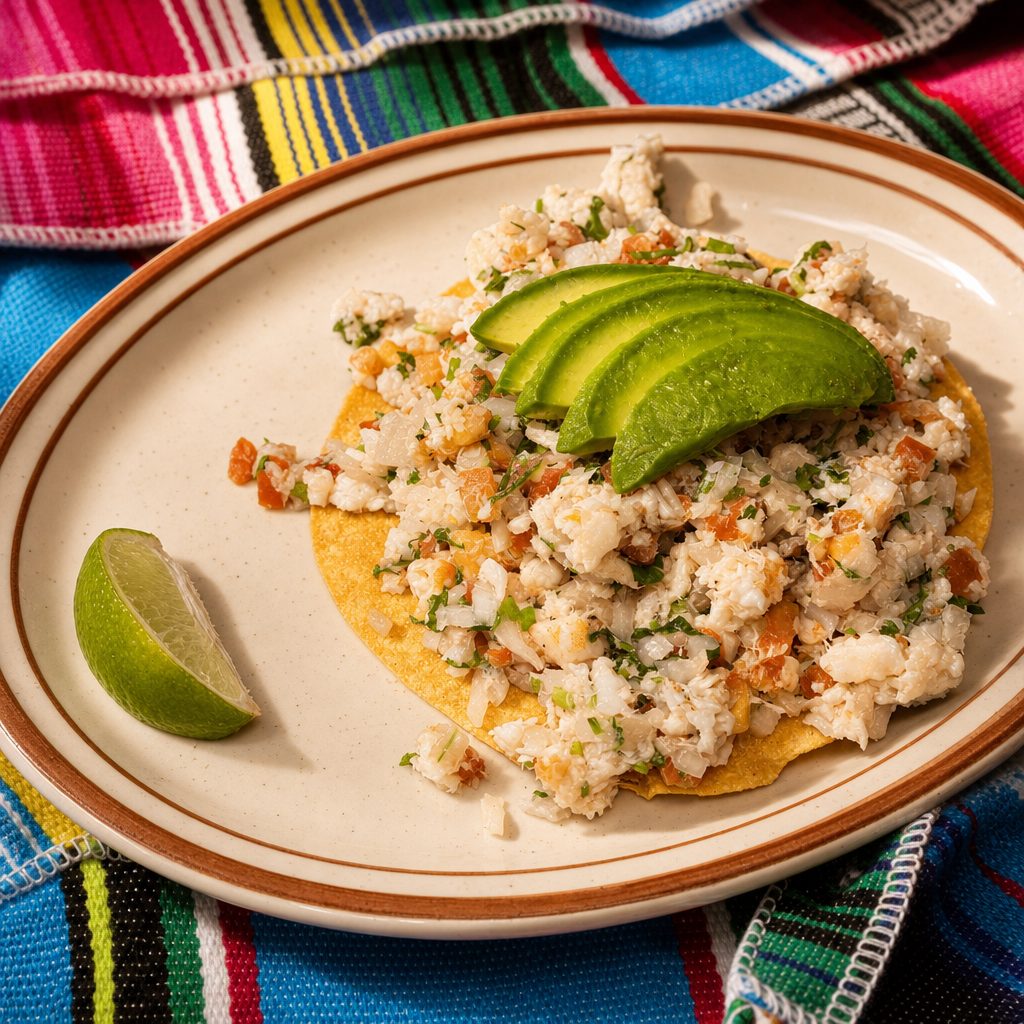 Tostada De Ceviche.