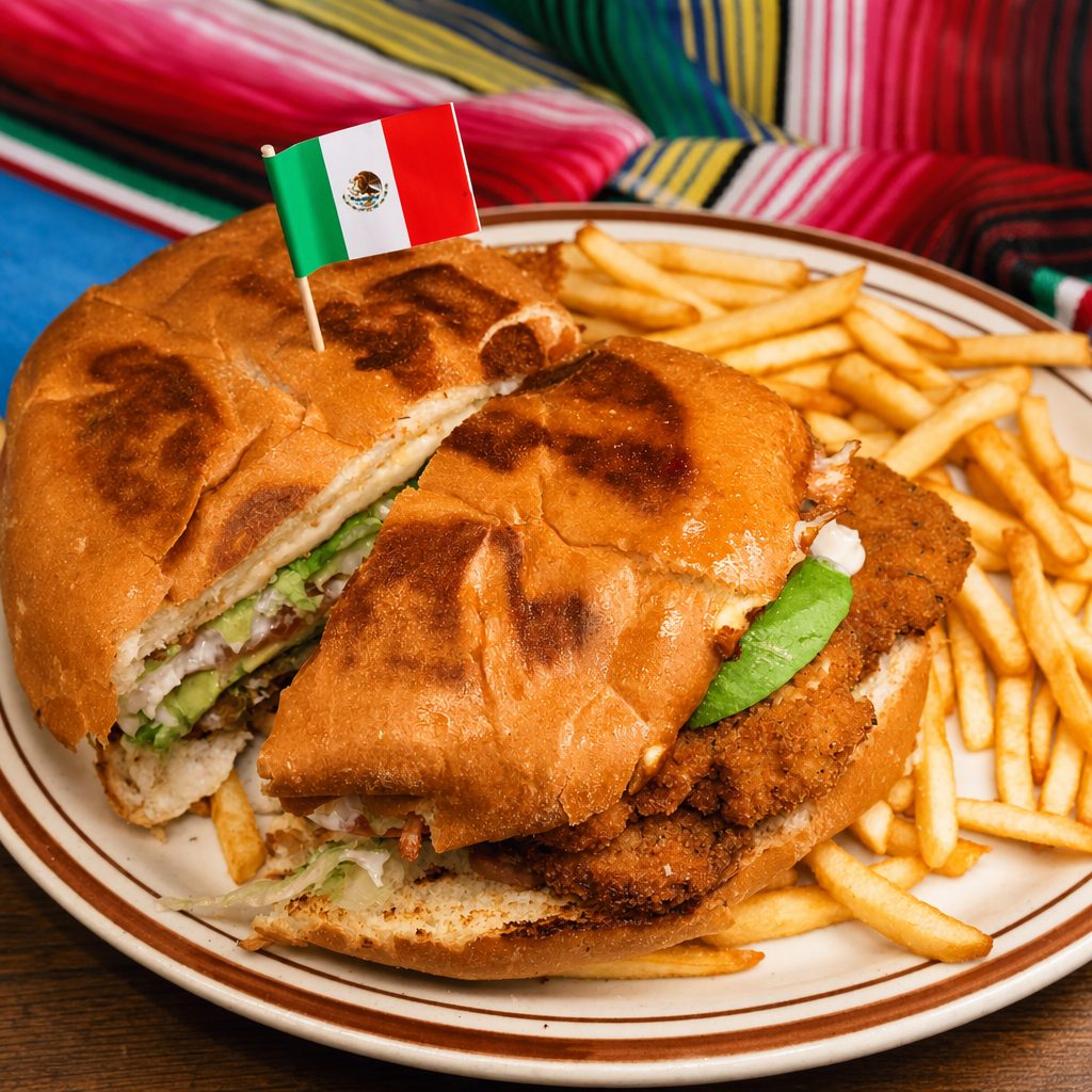 Milaneza De Pollo Torta | Breaded Chicken.