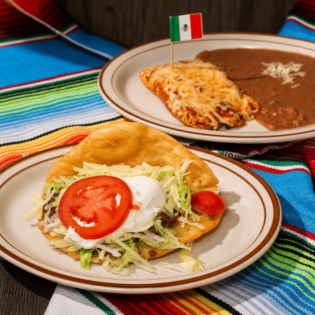 12. Real Chalupa, Real Chile Relleno & Beans.